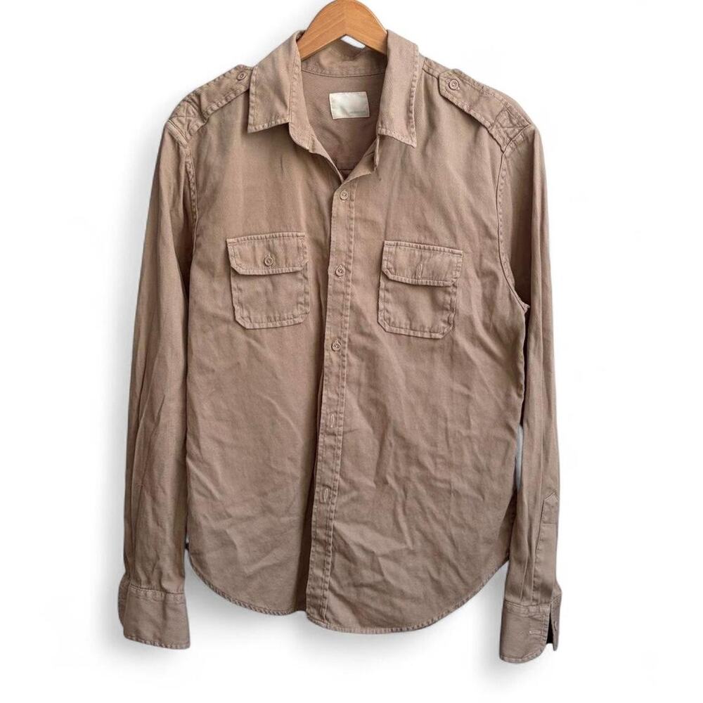 Band of Outsiders Twill Button Up Women’s 2XL USA Minimalist Safari Shirt
